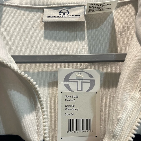 Sergio Tacchini White and Black Track Jacket - Picture 3 of 4